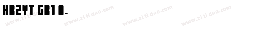 HBZYT GB1 0字体转换